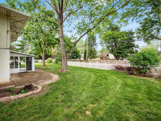1530 Pemberton Dr, Columbus, OH 43221 - view of yard with a patio area and a sunroom