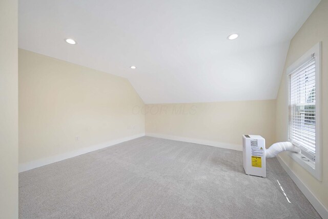 11 E Main St, Sparta, OH 43350 - bonus room with lofted ceiling, carpet flooring, and recessed lighting