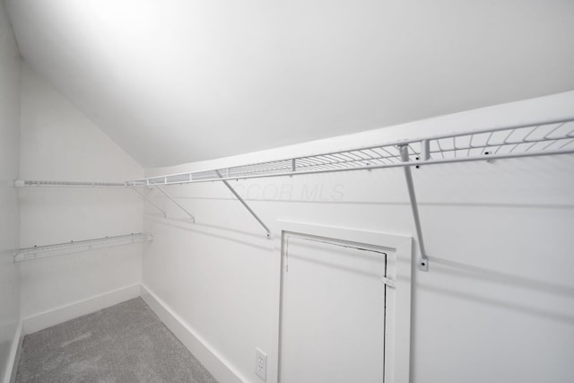 11 E Main St, Sparta, OH 43350 - walk in closet featuring carpet and lofted ceiling