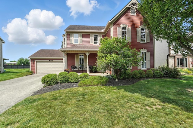 1482 Buckpoint Ln, Worthington, OH 43085 - view of front facade featuring a porch, driveway, and a garage