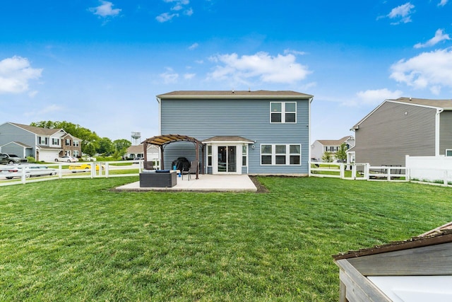 5070 River Bend Dr, South Bloomfield, OH 43103 - rear view of house featuring a patio area and a fenced backyard
