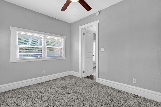 126 E 6th Ave Unit 126, Columbus, OH 43201 - carpeted spare room featuring a ceiling fan and baseboards