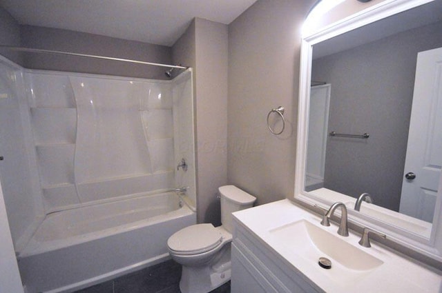 126 E 6th Ave Unit 126, Columbus, OH 43201 - bathroom with tub / shower combination, vanity, and tile patterned floors
