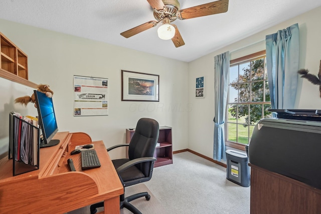 6281 Davis Dr, Newark, OH 43056 - office with carpet and ceiling fan