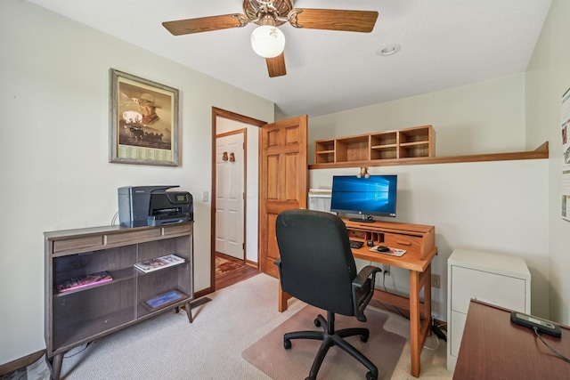 6281 Davis Dr, Newark, OH 43056 - office space featuring ceiling fan and carpet floors
