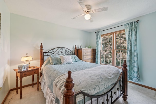 6281 Davis Dr, Newark, OH 43056 - carpeted bedroom with baseboards and ceiling fan