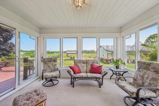 6281 Davis Dr, Newark, OH 43056 - sunroom with carpet flooring and plenty of natural light