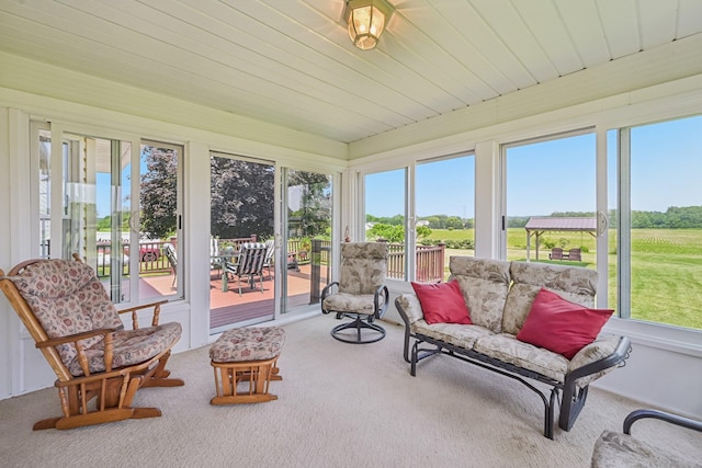 6281 Davis Dr, Newark, OH 43056 - sunroom with carpet flooring and healthy amount of natural light