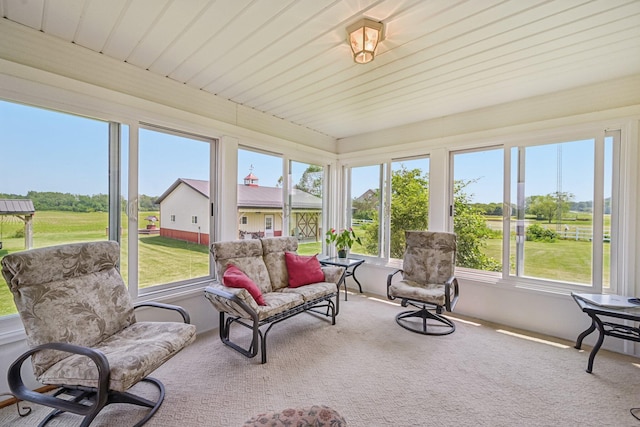 6281 Davis Dr, Newark, OH 43056 - sunroom / solarium featuring carpet floors