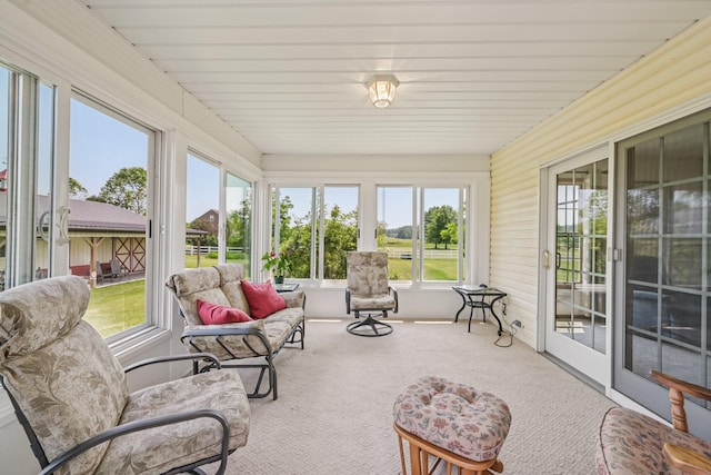 6281 Davis Dr, Newark, OH 43056 - sunroom featuring plenty of natural light and carpet flooring
