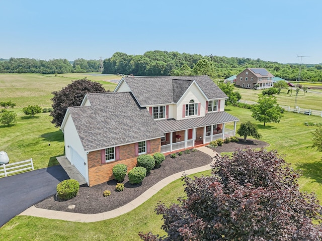 6281 Davis Dr, Newark, OH 43056 - aerial view of property and surrounding area with a tree filled landscape