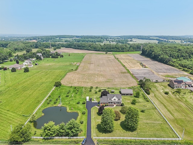 6281 Davis Dr, Newark, OH 43056 - view of rural area featuring farmland and a nearby body of water
