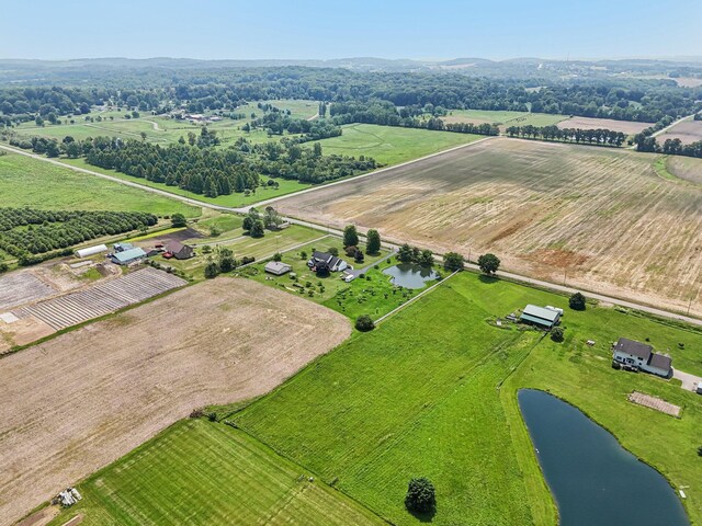 6281 Davis Dr, Newark, OH 43056 - view of rural area with a large body of water and large plots for crops