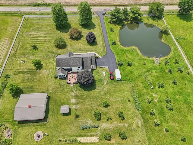 6281 Davis Dr, Newark, OH 43056 - overview of rural landscape with a nearby body of water