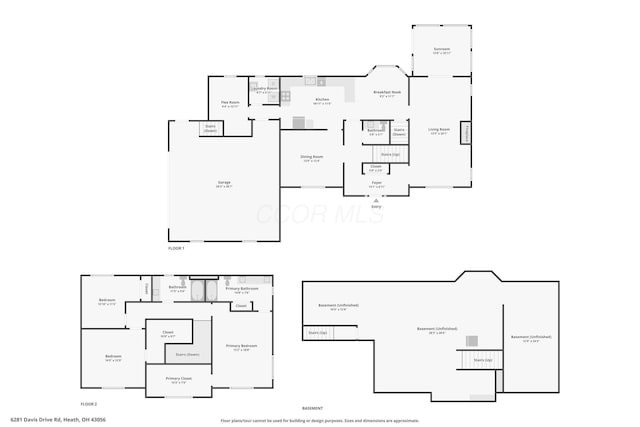 6281 Davis Dr, Newark, OH 43056 - view of floor plan / room layout