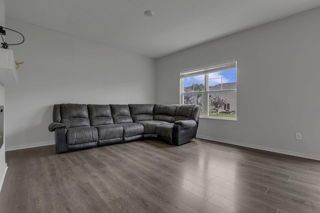 235 Old Bay Dr, Pataskala, OH 43062 - living area with dark wood finished floors and baseboards