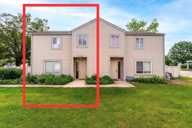 5198 Dierker Rd Unit D, Columbus, OH 43220 - view of property featuring a front yard