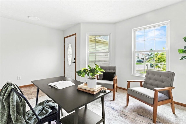 1280 Kariba Dr, Columbus, OH 43207 - office with baseboards and light colored carpet