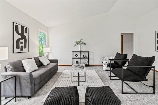 1280 Kariba Dr, Columbus, OH 43207 - living area with lofted ceiling and light carpet