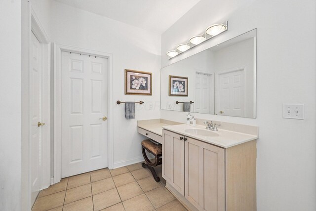 6150 Heritage Lakes Dr, Hilliard, OH 43026 - bathroom featuring vanity and tile patterned flooring