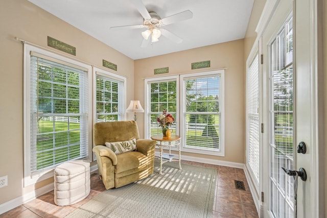 6150 Heritage Lakes Dr, Hilliard, OH 43026 - sunroom featuring tile patterned flooring