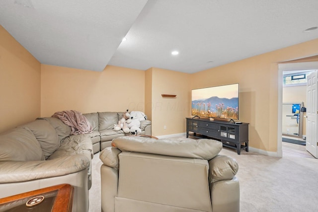 6150 Heritage Lakes Dr, Hilliard, OH 43026 - living area with light carpet and recessed lighting