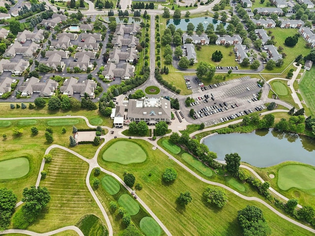 6150 Heritage Lakes Dr, Hilliard, OH 43026 - aerial view of residential area with a nearby body of water and a local golf course