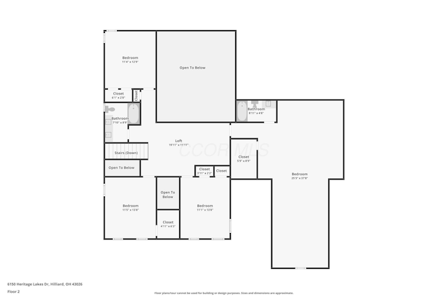 6150 Heritage Lakes Dr, Hilliard, OH 43026 - view of room layout