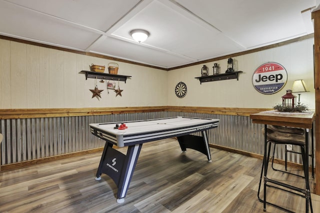 17519 Thompson Ridge Rd, Laurelville, OH 43135 - playroom featuring wood finished floors and wooden walls
