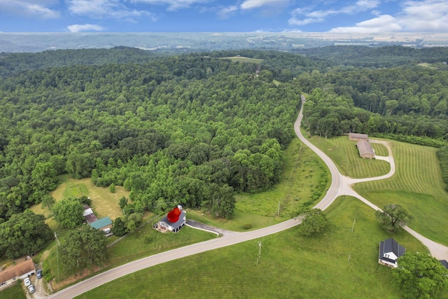 17519 Thompson Ridge Rd, Laurelville, OH 43135 - aerial view of property and surrounding area featuring a heavily wooded area