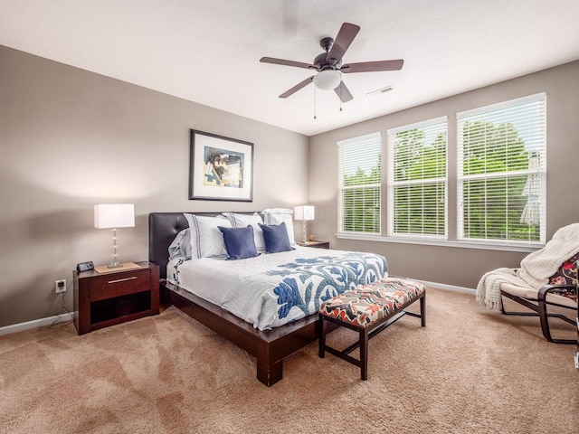 8105 Jitterbug Ln, Pickerington, OH 43147 - carpeted bedroom with baseboards and a ceiling fan
