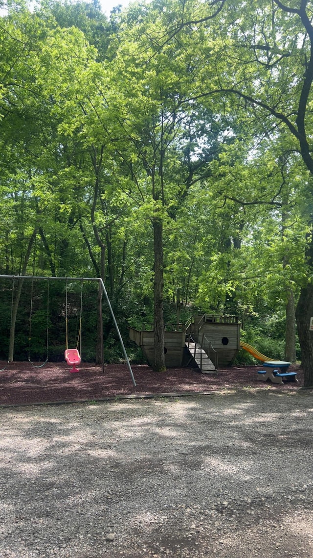 374 Pathfinder Trl, Logan, OH 43138 - view of yard featuring a wooded view