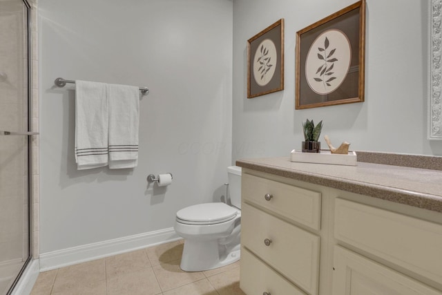 4329 Wyandotte Woods Blvd, Dublin, OH 43016 - full bathroom with vanity, a tile shower, and tile patterned floors