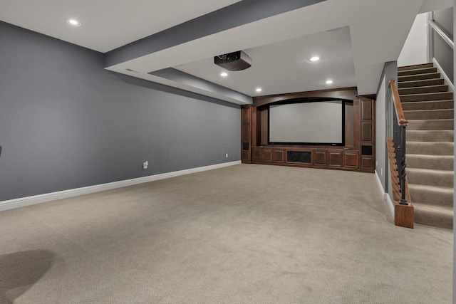 4329 Wyandotte Woods Blvd, Dublin, OH 43016 - carpeted home theater with recessed lighting