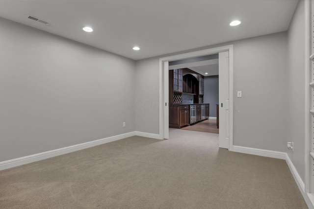4329 Wyandotte Woods Blvd, Dublin, OH 43016 - carpeted empty room with baseboards and recessed lighting