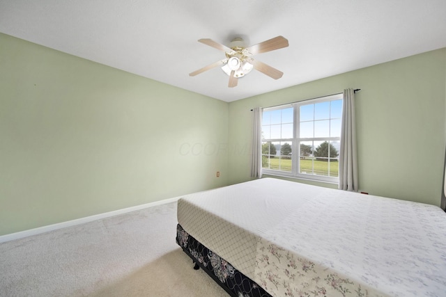 786 Spring Valley Dr, Lewis Center, OH 43035 - carpeted bedroom with baseboards and ceiling fan