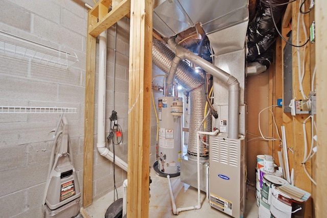 786 Spring Valley Dr, Lewis Center, OH 43035 - utility room featuring water heater