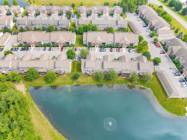 786 Spring Valley Dr, Lewis Center, OH 43035 - aerial perspective of suburban area with a large body of water