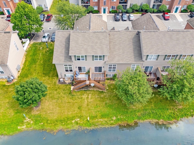 786 Spring Valley Dr, Lewis Center, OH 43035 - aerial view of residential area with a nearby body of water