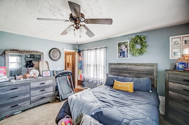 1849 Old Springfield Rd, New Holland, OH 43145 - carpeted bedroom with ceiling fan