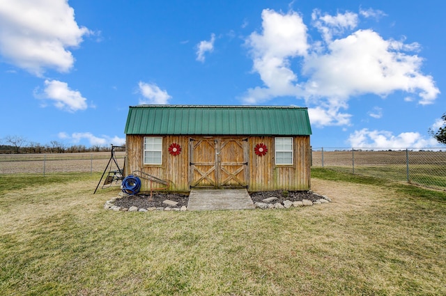 1849 Old Springfield Rd, New Holland, OH 43145 - view of shed featuring a fenced backyard