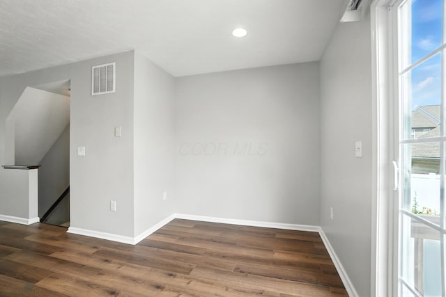 5632 Middle Falls St, Dublin, OH 43016 - additional living space featuring dark wood finished floors and recessed lighting