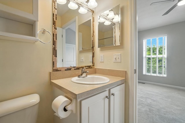 5632 Middle Falls St, Dublin, OH 43016 - bathroom with vanity and ceiling fan