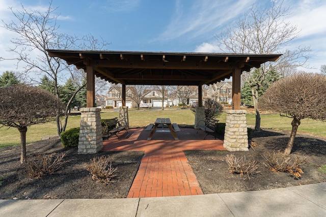 6057 Lakes At Taylor Station Dr, Columbus, OH 43213 - view of property's community with a gazebo and a lawn
