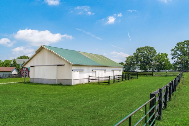 4909 Bixby Rd, Groveport, OH 43125 - view of yard featuring an outdoor structure and a pole building