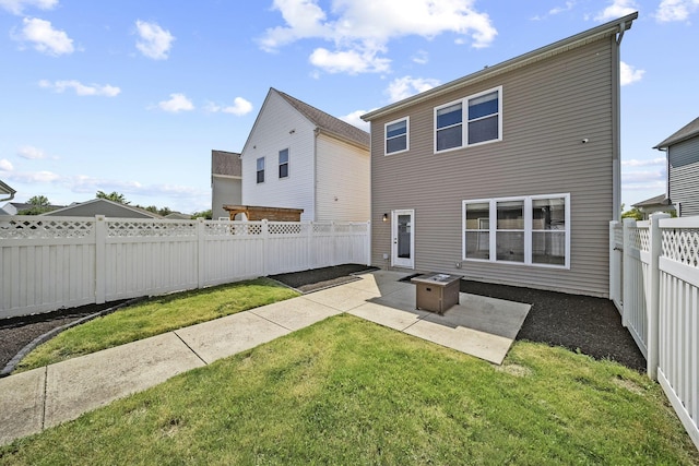 6067 Hayden Farms Rd, Dublin, OH 43016 - back of property featuring a patio and a fenced backyard