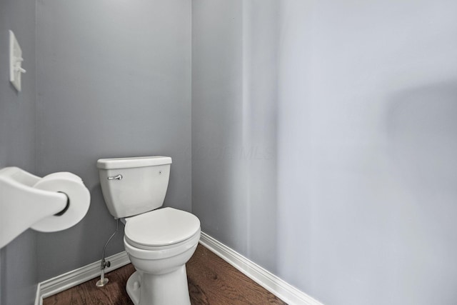 6067 Hayden Farms Rd, Dublin, OH 43016 - bathroom featuring toilet and wood finished floors