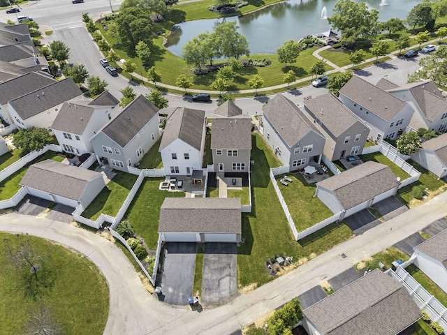 6067 Hayden Farms Rd, Dublin, OH 43016 - aerial perspective of suburban area featuring a nearby body of water