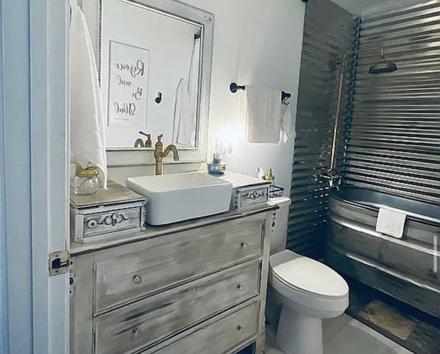 25327 Morris Salem Rd, Circleville, OH 43113 - full bathroom with vanity and a shower