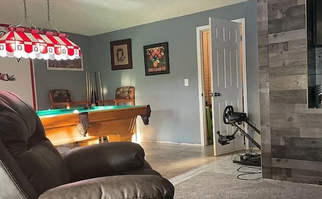 25327 Morris Salem Rd, Circleville, OH 43113 - rec room featuring billiards table and concrete flooring